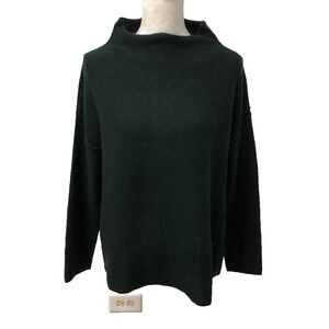 John + Jenn Sweater Jumper Womens‎ XS Green Long Sleeve Pullover High Neck